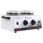 Hector Professional Wax Heater with Temprature control and double pot for Salon/Home
